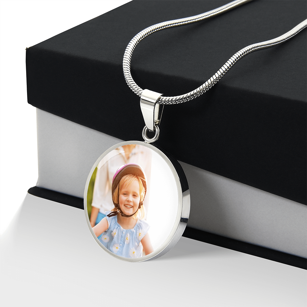 Customized Circle Necklace - Engraving