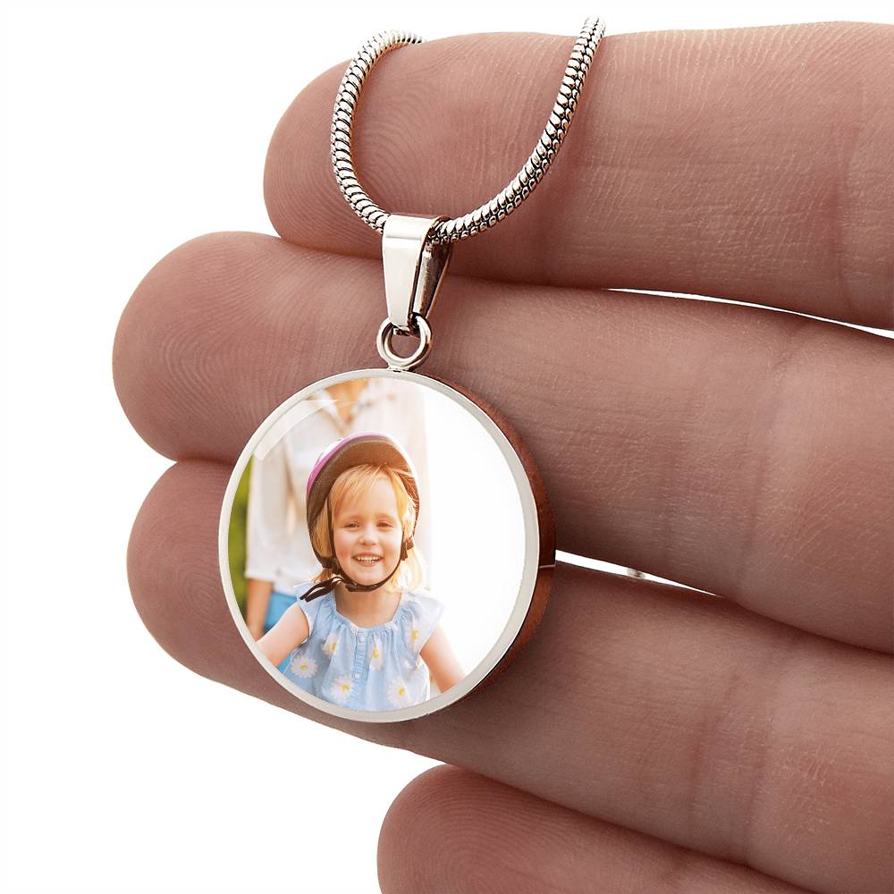 Customized Circle Necklace - Engraving