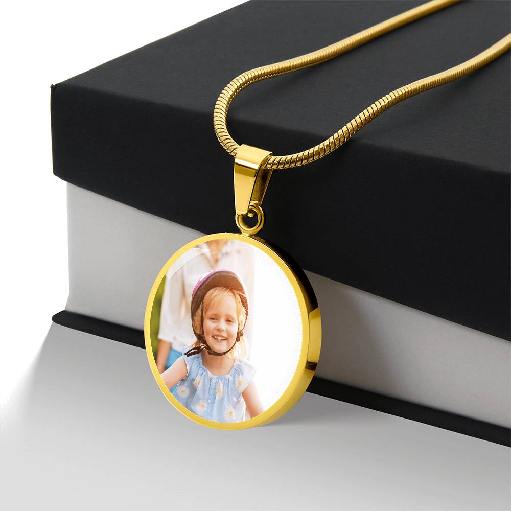 Customized Circle Necklace - Engraving