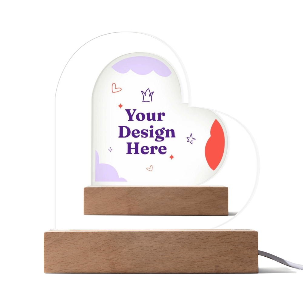 Acrylic Heart Plaque