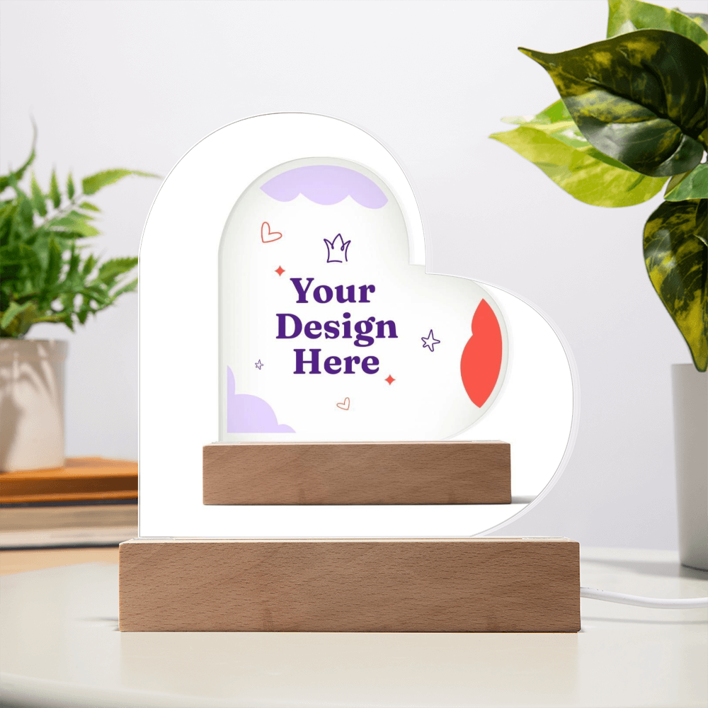 Acrylic Heart Plaque