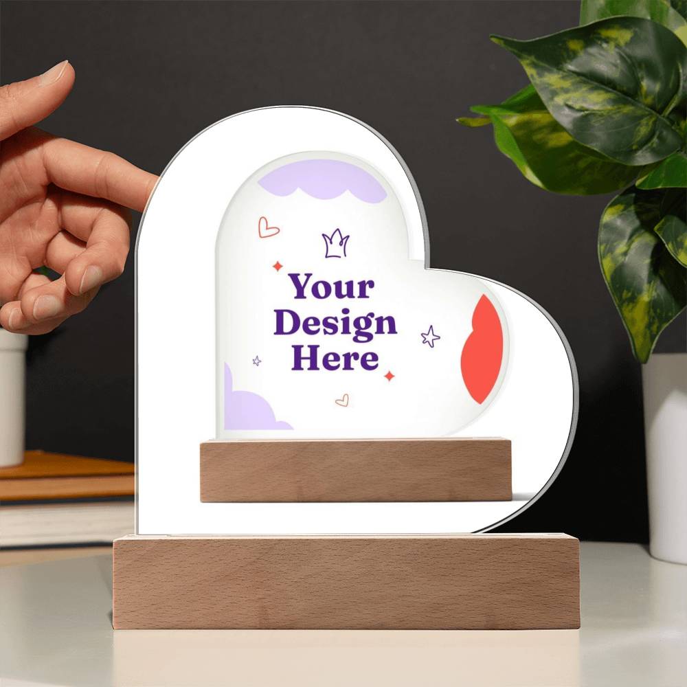 Acrylic Heart Plaque