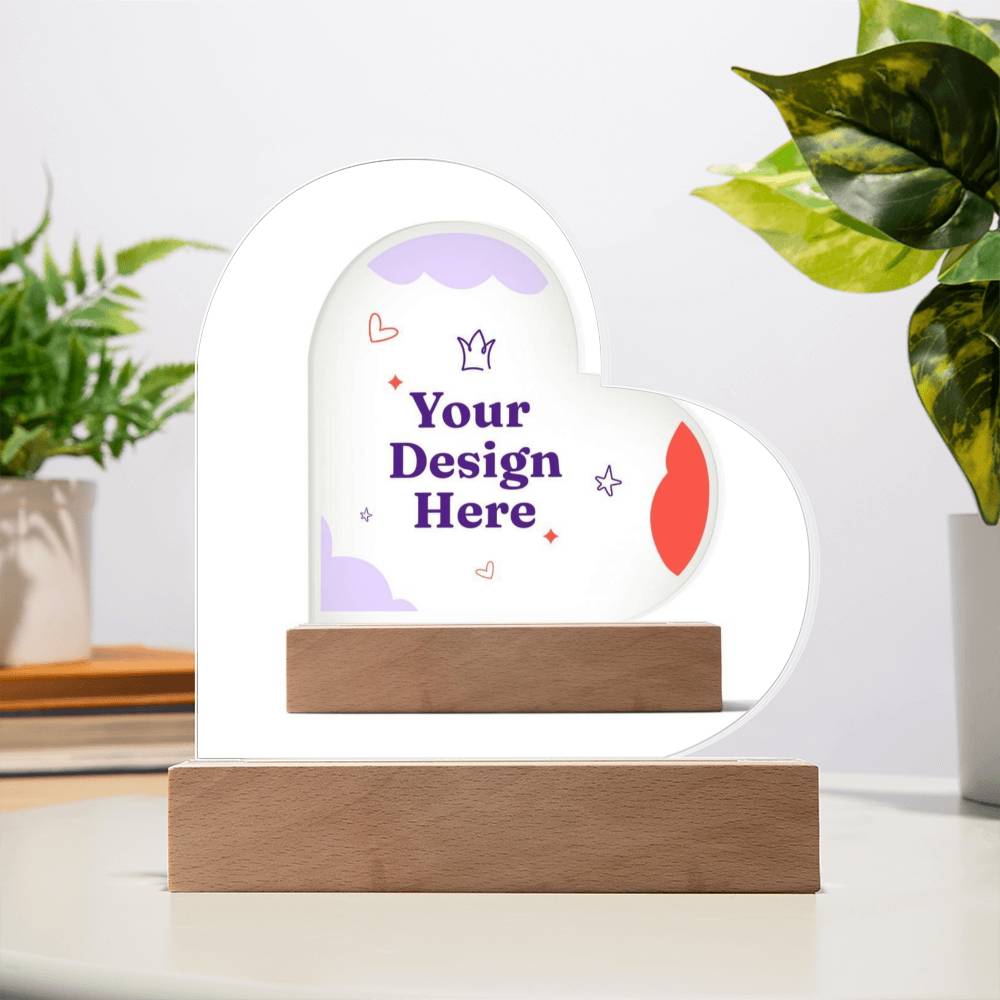 Acrylic Heart Plaque