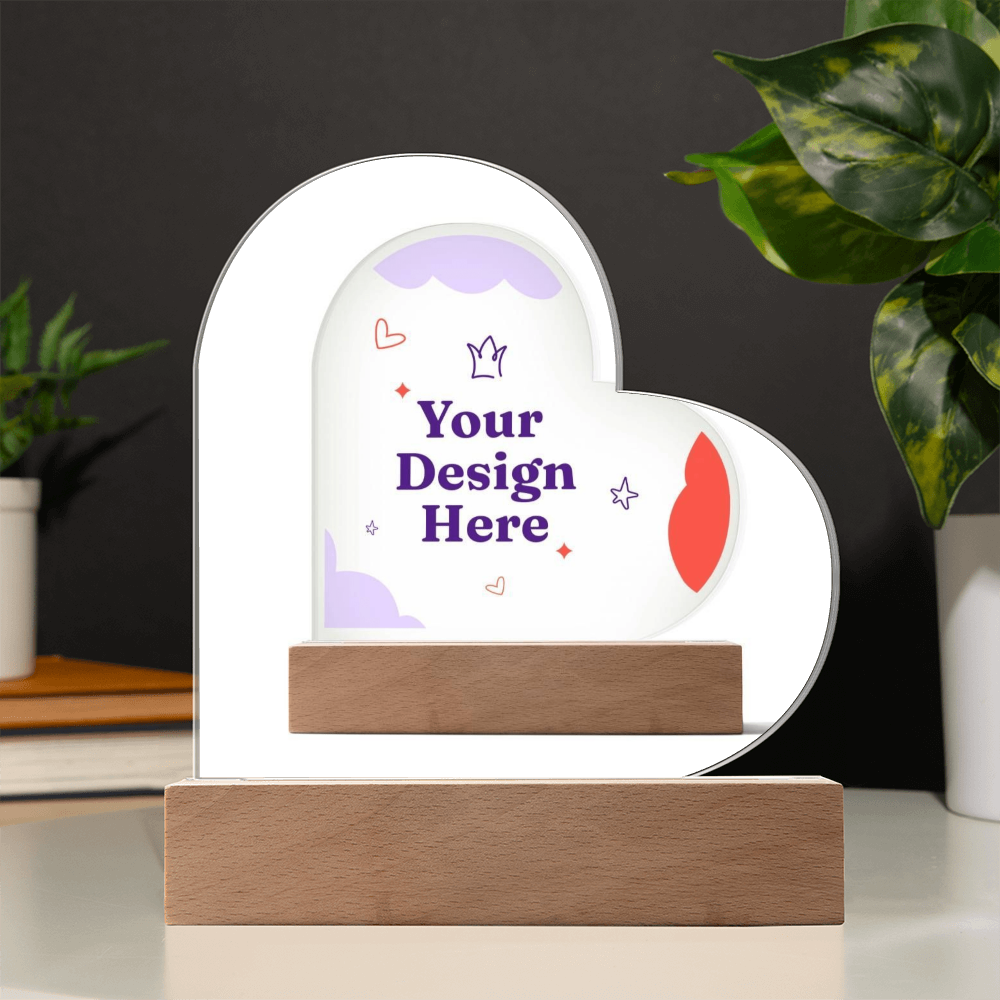 Acrylic Heart Plaque