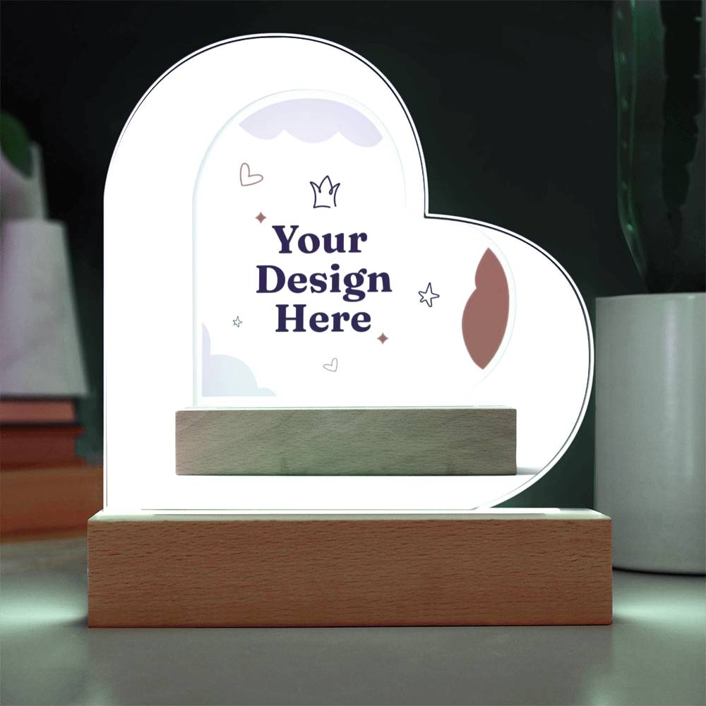 Acrylic Heart Plaque