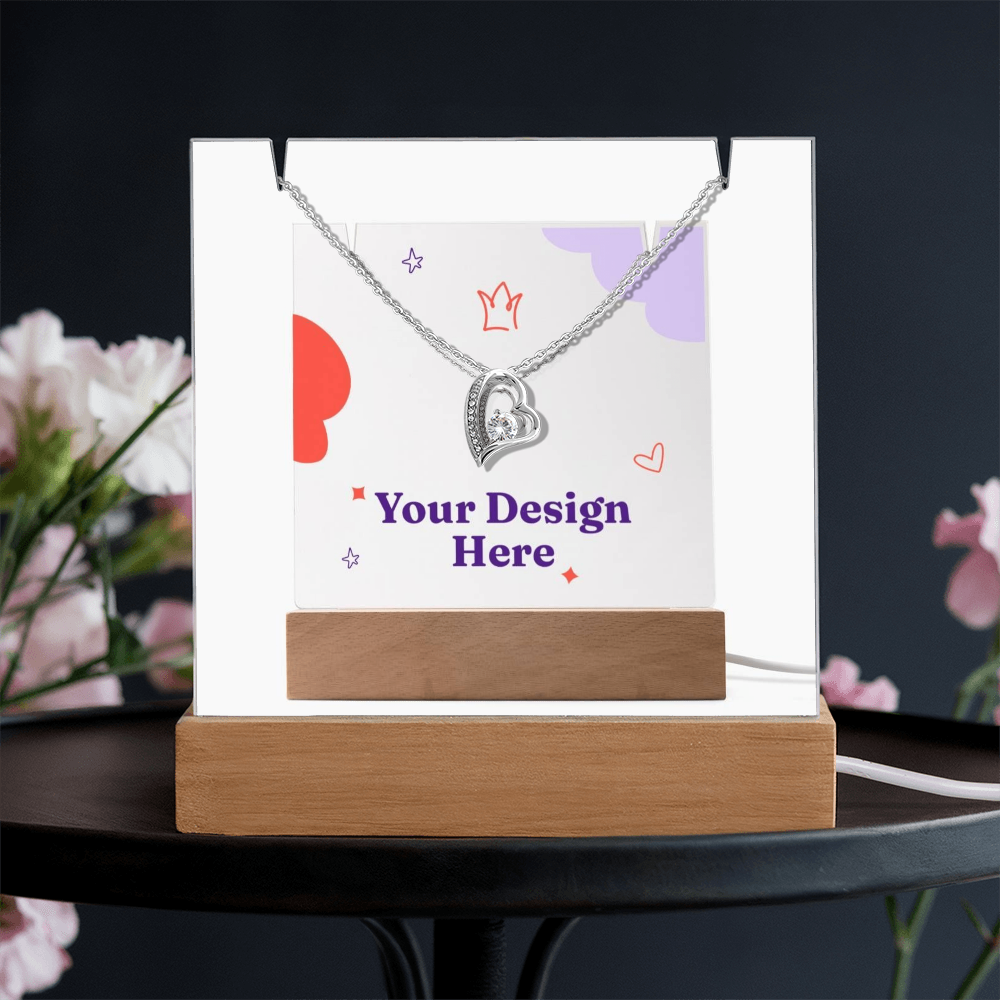 Keepsake Acrylic & Forever Love Necklace