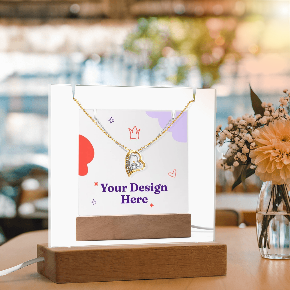 Keepsake Acrylic & Forever Love Necklace