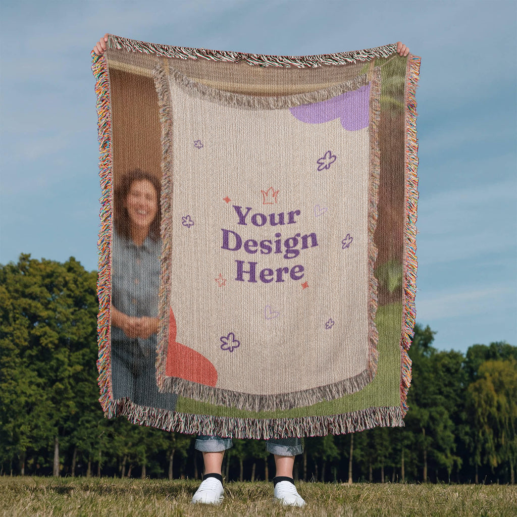 Photo Heirloom Woven Blanket (Portrait)