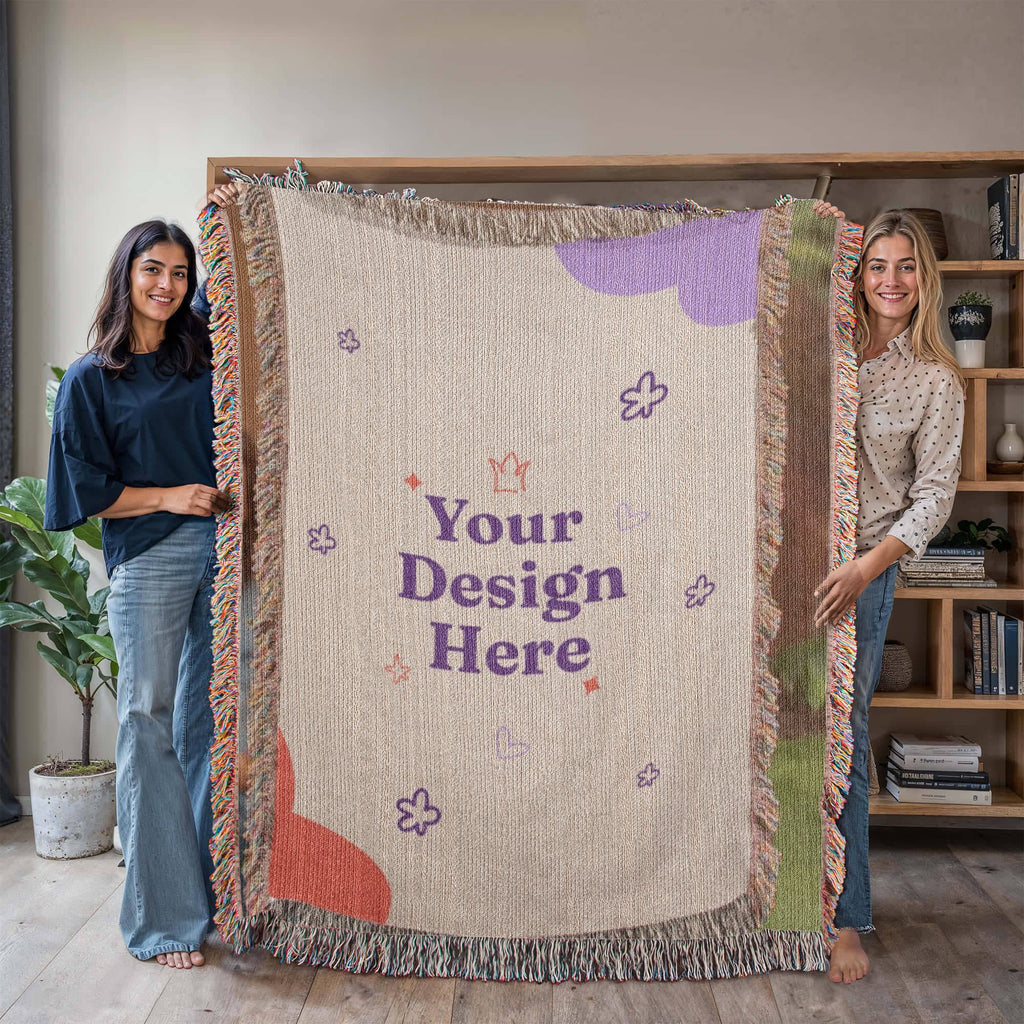 Photo Heirloom Woven Blanket (Portrait)